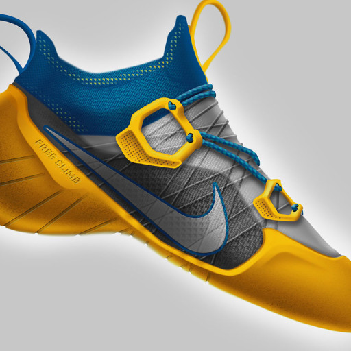 Designer desenvolve projeto de sapatilha de escalada para a Nike