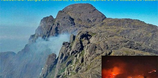 Incêndio no Pico dos Marins: Reflexo da falta de educação e desrespeito à natureza