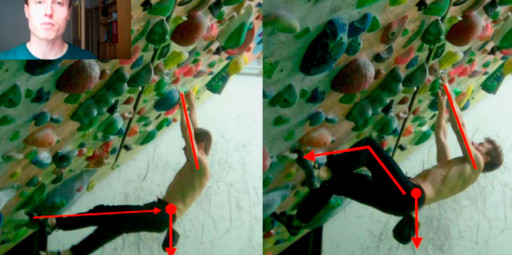 Posicionamento do corpo em relação à parede – Quando a escalada é mais que força nos braços