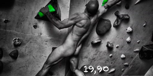 Fotógrafo alemão inova e lança calendario de nu artístico masculino somente com escaladores