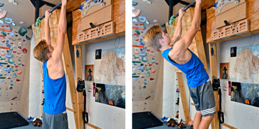 Treinamento com dominadas escapulares: Como fazer este fortalecimento das costas para escaladores