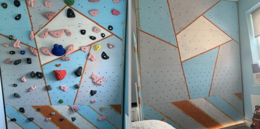 Entediada em quarentena, adolescente transforma quarto em parede de escalada de 3 metros