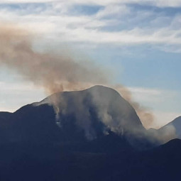 Serra da Mantiqueira em chamas: Provavelmente ocasionado por um balão