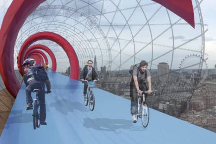 Arquitetos propõem ciclovia aérea para centros urbanos