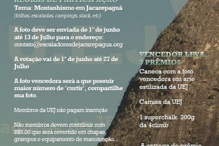 União de Escaladores de Jacarepaguá promove concurso fotográfico