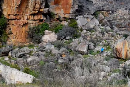 A descoberta da escalada em móvel em Rocklands – o paraíso do boulder