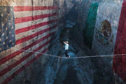 Filme de highliners que desafia muro de Trump “The Imaginary Line” é liberado na íntegra